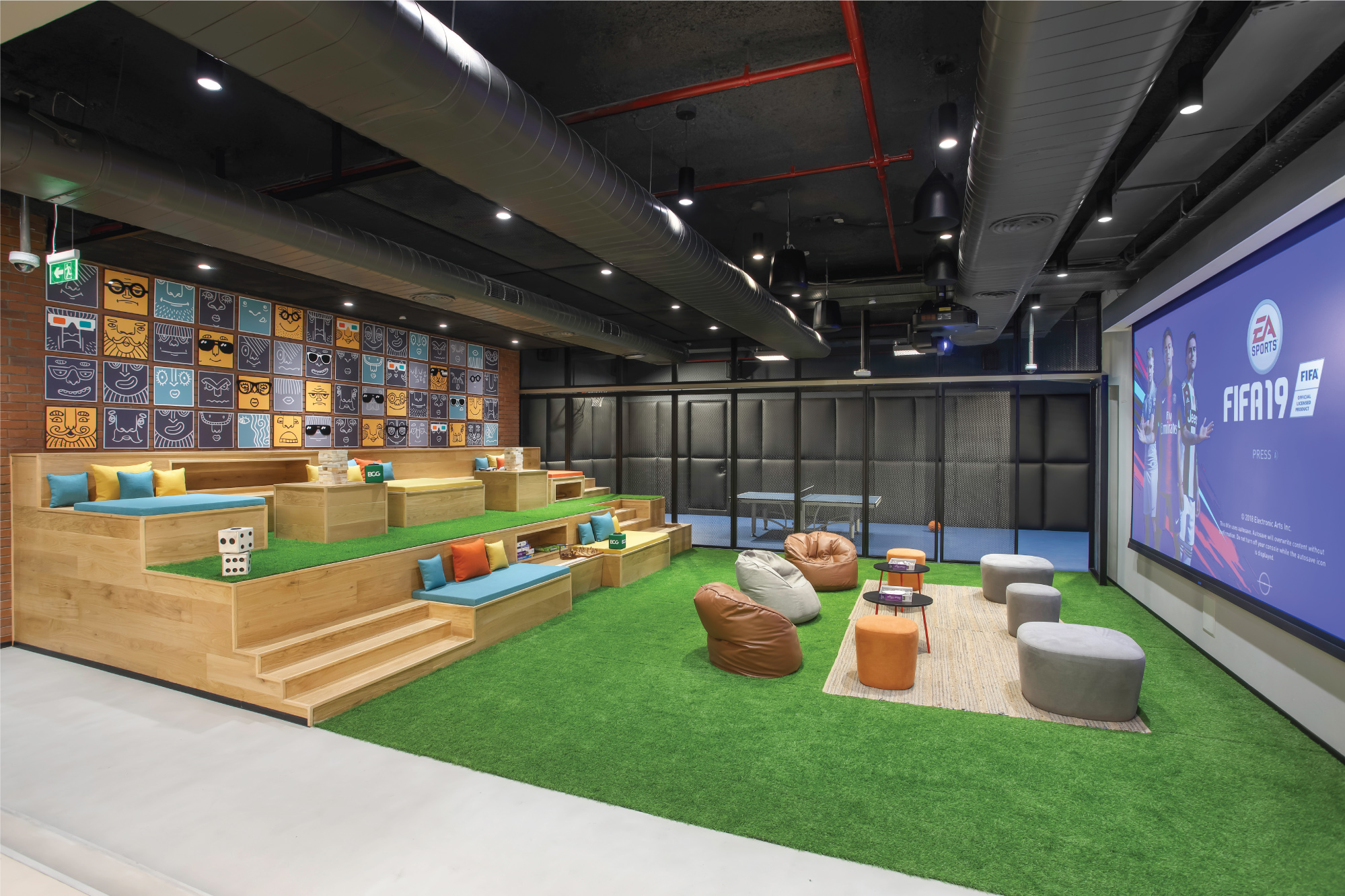 BCG office - space for recreation, enjoyment, and social interactions